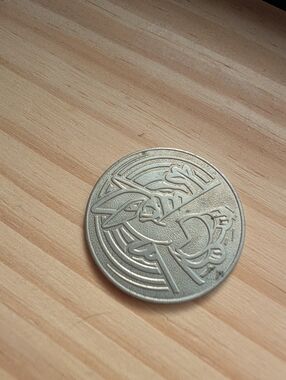 Vintage 2001 Pokemon Lugia Metal Coin Nintendo Token